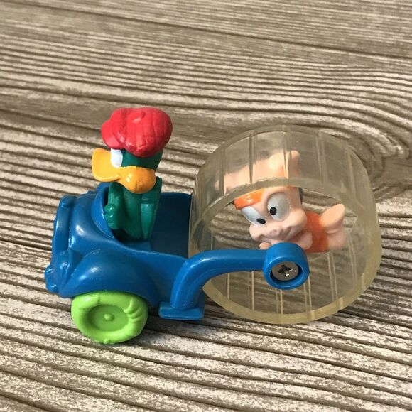 Warner Bros. 90's Tiny Toon Adventure Toys Car Plucky Duck Hampton Porky Pig Taz - Picture 5 of 12